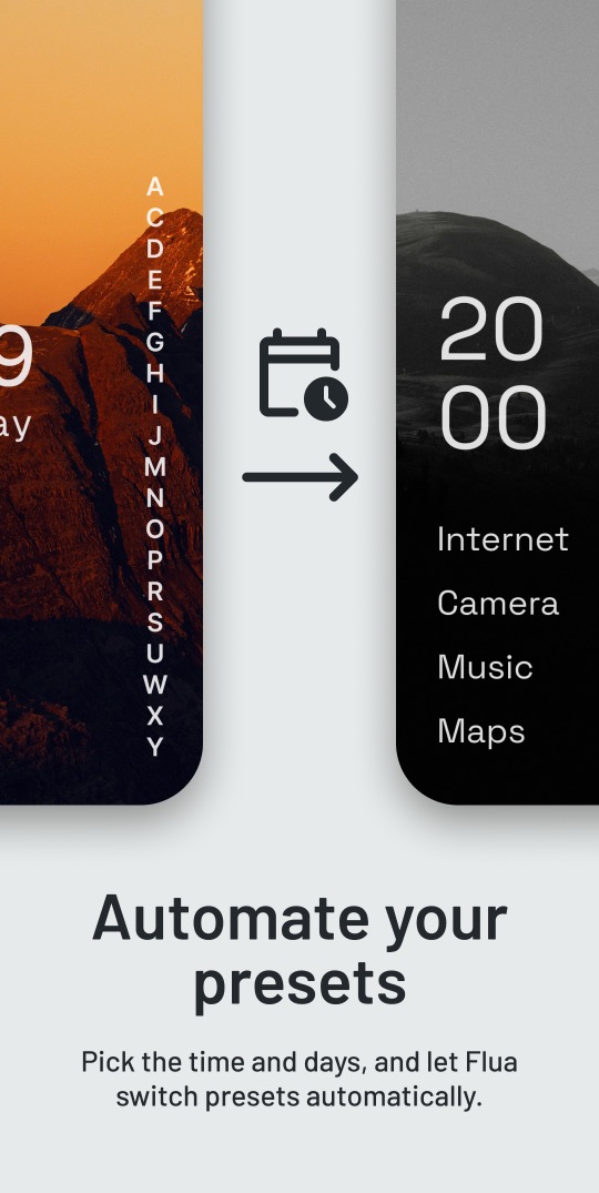 Automatic presets by time